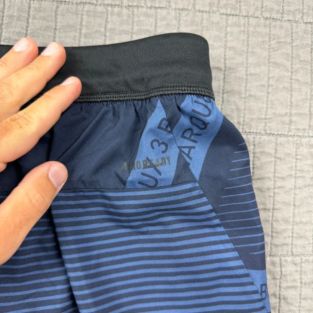 Adidas‎ Men XL Blue Graphic Training Shorts 9